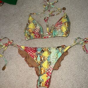 Luli Fama Multicolor Bikini Set